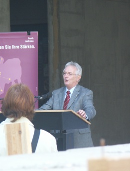 Topping-out ceremony of the new building of the Technologie- und Grnderzentrum (TGZ III)