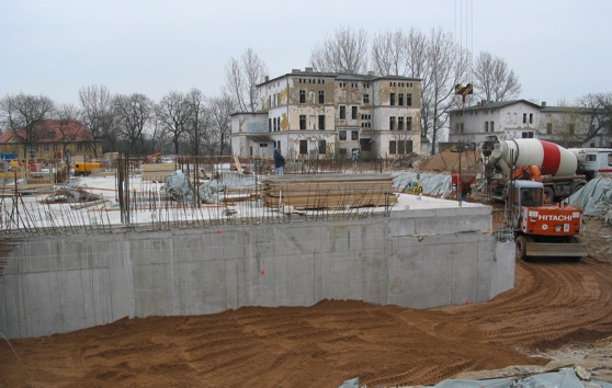 Progress of construction work of the new building of the Technologie- und Grnderzentrum (TGZ III)